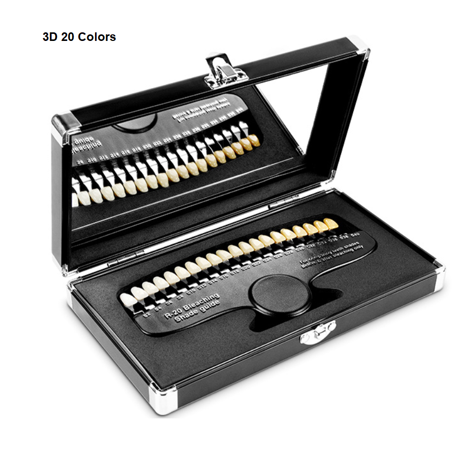 3D Dental Teeth Whitening, Bleaching Shade Guide, Teeth