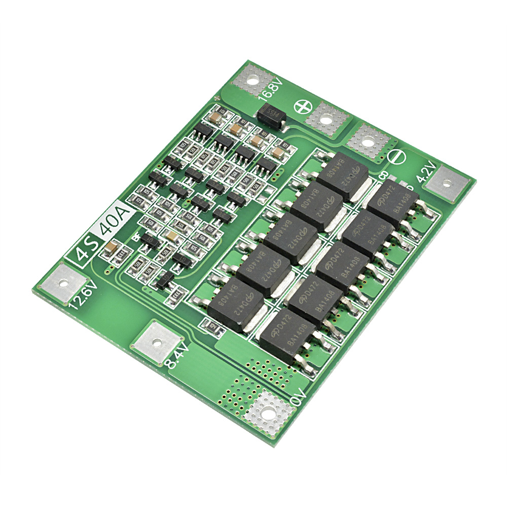 4S 40A Li-ion Lithium 18650 Battery Charger Protection Board PCB BMS For 40A Current Drill Motor 16-18V Lipo Cell Module Enhance