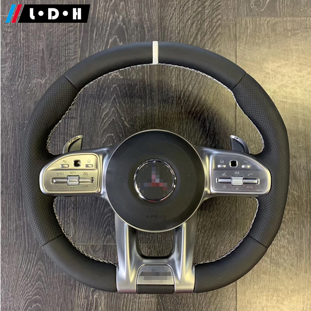 Кожаное рулевое колесо со светодиодной подсветкой для Mercedes Benz GLA GLC GLA GLS