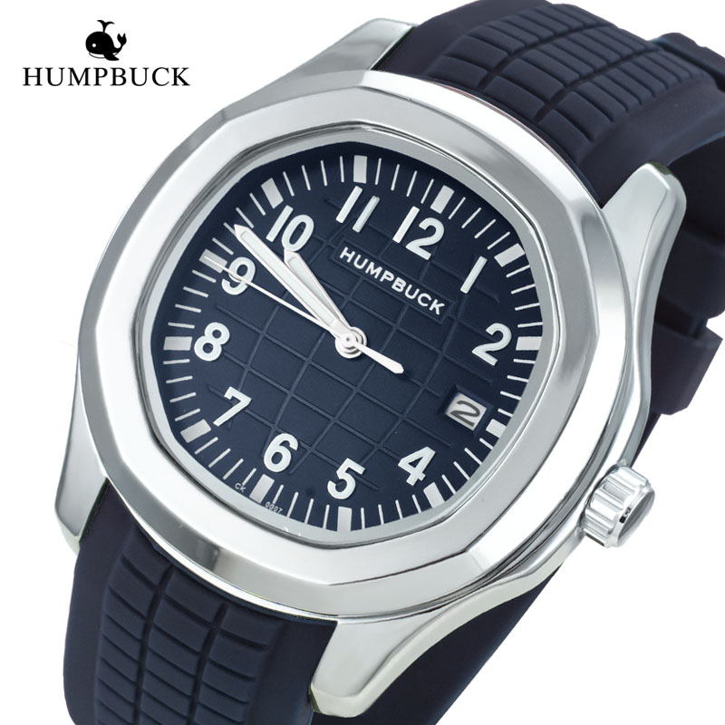 Роскошные Силиконовые часы от бренда HUMPBUCK, кварцевые наручные часы высокого качества, золотые дизайнерские часы для мужчин, оригинальные