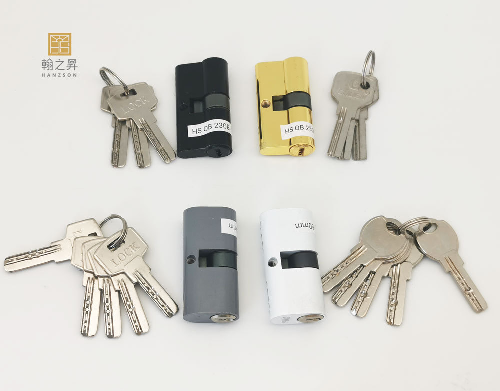 Manufacturer Body Lock Aluminium Door Core Lock With Key Door Lock Cylinder