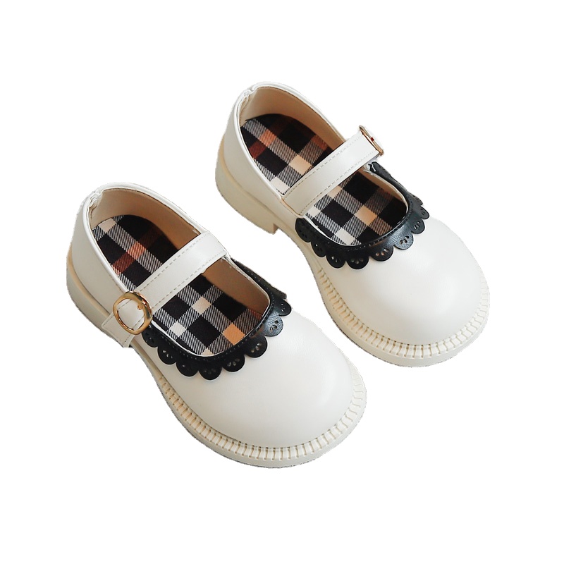 @Girl's leather shoes 2021 autumn little girl fashion baby princess shoes children soft sole shoes
