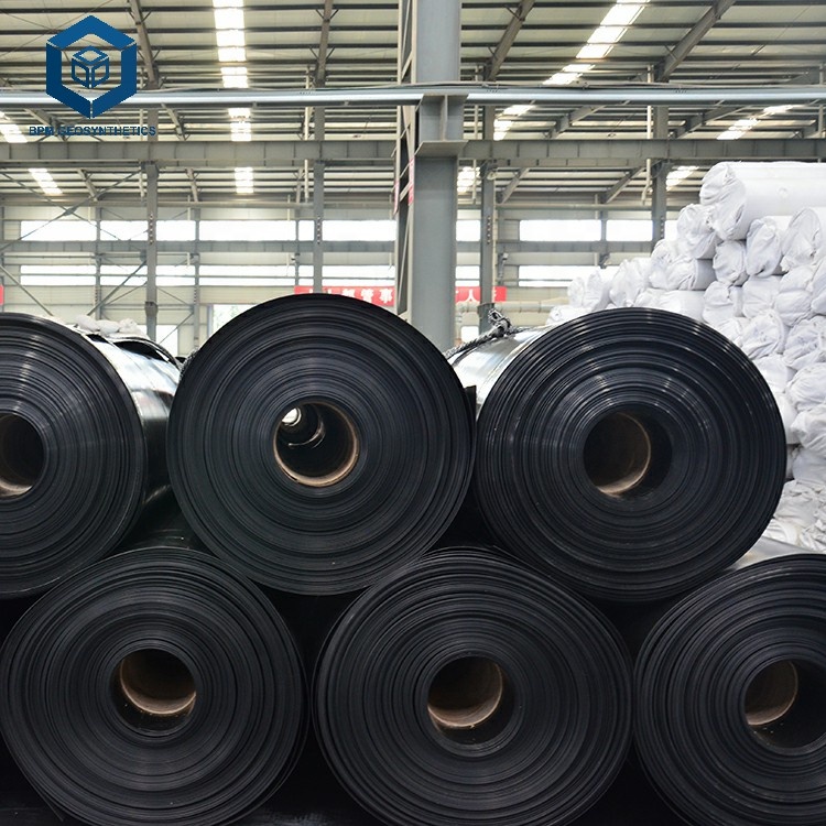 Черный полиэтиленовый HDPE лист для облицовки пруда и лагуны 750 мкм