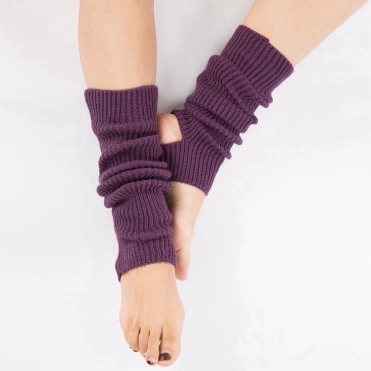 Stylish Adult Women Knitted Long Socks 43cm Fashion Girls Winter Dance Knee High Elastic Leg Warmers