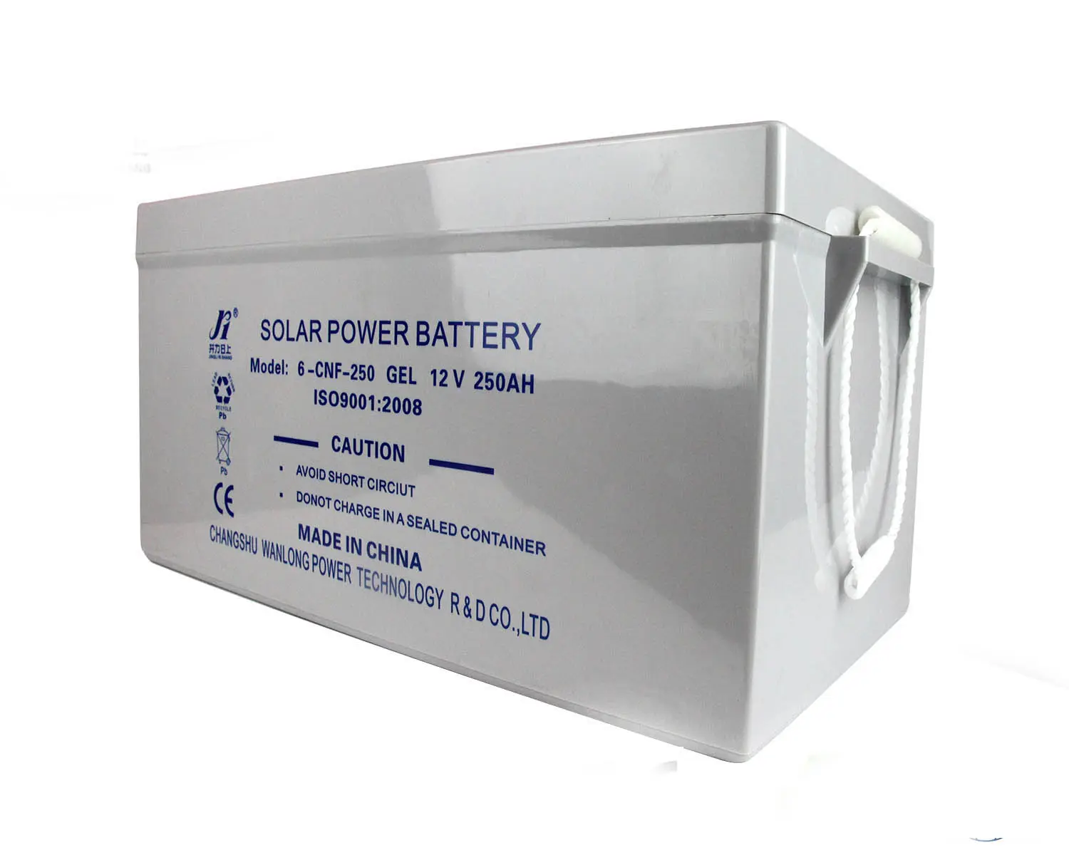 VRLA sealed gel lead acid 12V 250Ah deep cycle battery for solar system