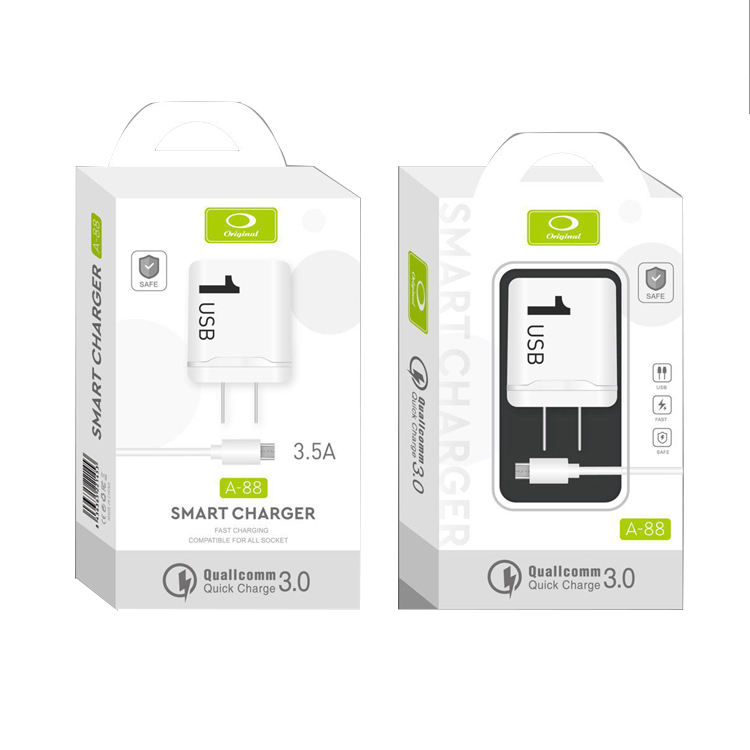 Лучшая цена, портативное зарядное устройство QC3.0, быстрая зарядка USB, зарядное устройство для мобильного телефона