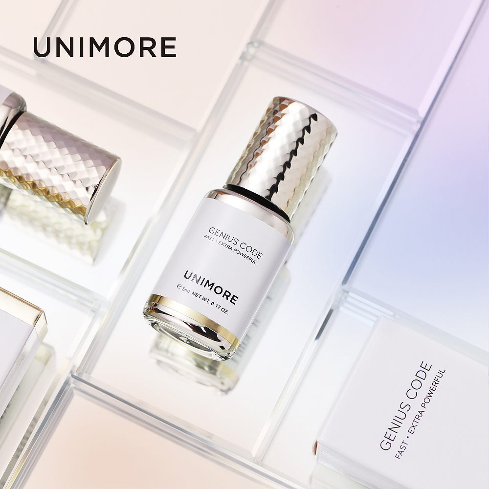 Unimore Профессиональный оптовый искусственный поставщик для веганов, Корея, частная этикетка, латекс бесплатно, водонепроницаемый, индивидуальный клей для наращивания ресниц