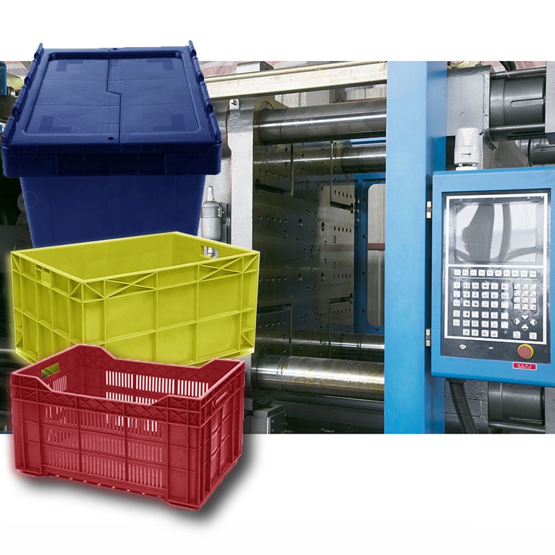Mesh Wall Turnover Storage Box Egg Fruit Vegetable Transport Crate Manufacturing Small Injection Molding Machine