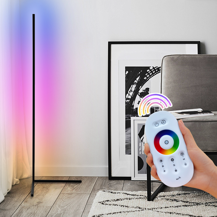Amazon Hot Sale Corner Wall LED Modern Floor Lamp Sconce Decoration Dance Floor Lights RGB Corner LED Floor Light