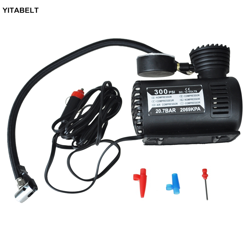 300PSI 12V портативный мини воздушный компрессор авто электрический насос для шин