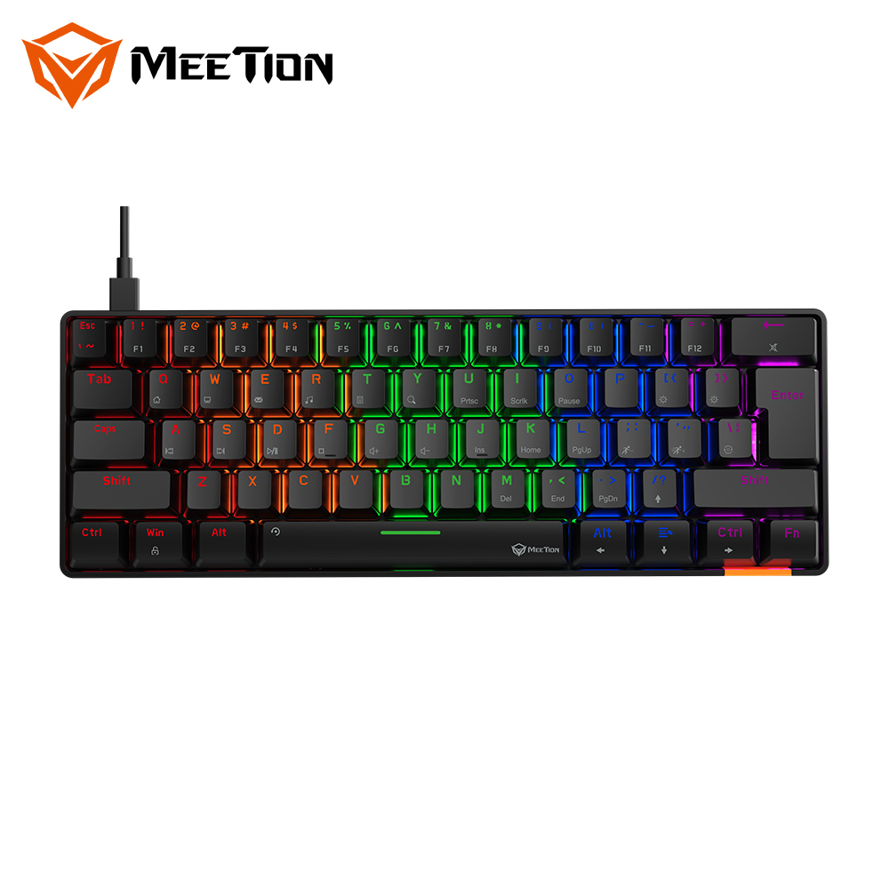Meetion MT-MK005 высокопроизводительного домашнего развлечения игра офиса зеленый оси 61-key Механическая игровая клавиатура