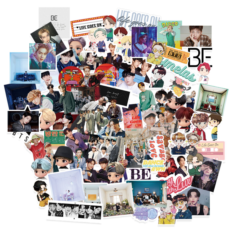 Bangtan Boys Оптовая Продажа 78 шт./компл. KPOP Idol товар BE 2021 сезон приветствие Bangtan Boys декоративная бумажная наклейка