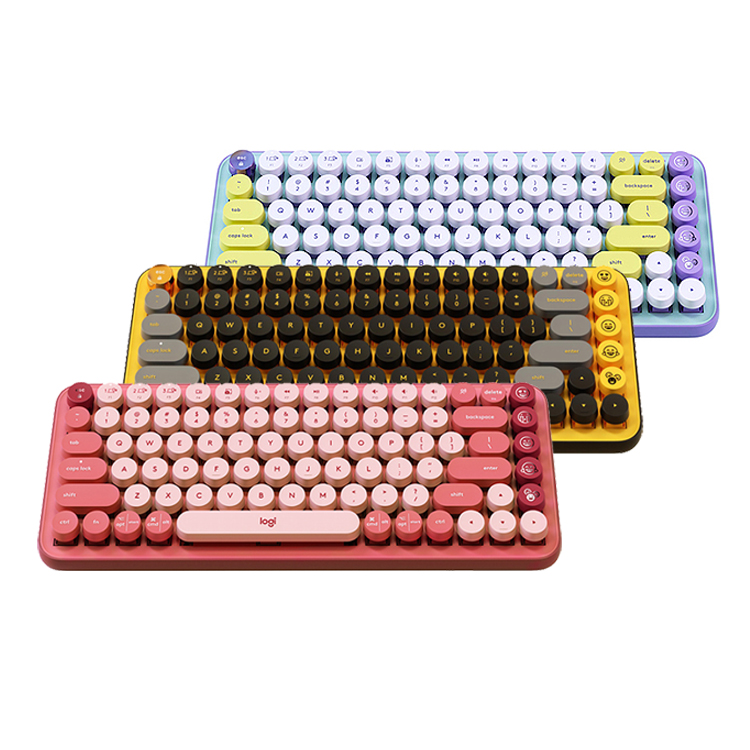 Оригинальная Беспроводная механическая клавиатура Logitech POP Bubble, офисная игровая клавиатура