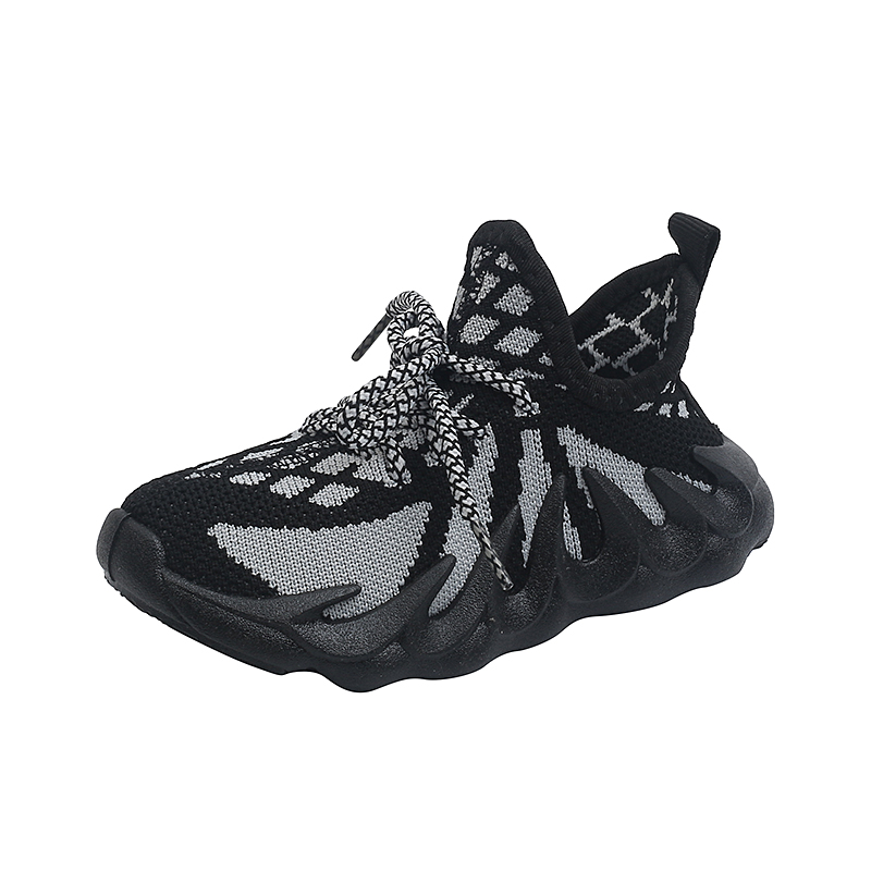 Кроссовки Yeezy детские резиновые, плоская подошва, Нескользящие, сетчатые, для мальчиков и девочек, Прямая поставка с фабрики