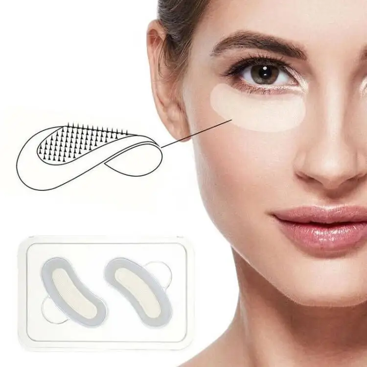 2023 private label anti wrinkle microneedle patch eye mask HA micro needle patches dissolving eye patches