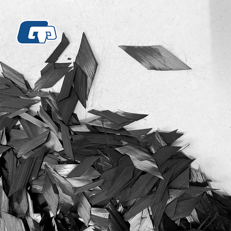 High-purity Carbon Fiber Chopped Tow 15mm Diamond carbon chopped strand Quadrilateral chopped carbon flakes