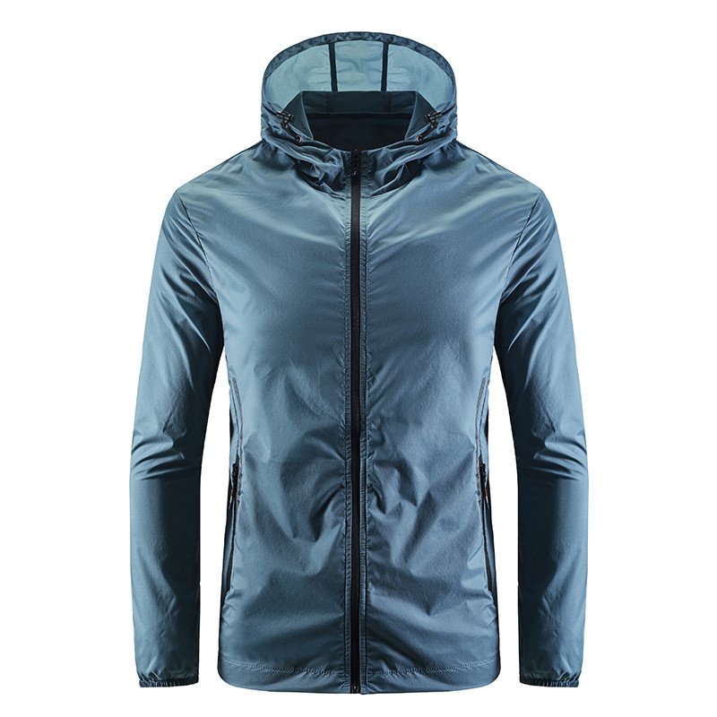2021 Summer ultra-thin breathable quick-drying ice silk outdoor lightweight group built men's sunscreen fishing clothes