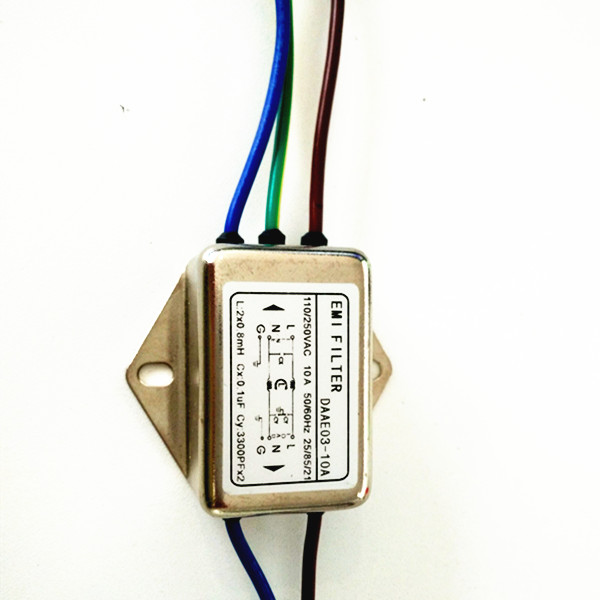 DAAI 1A 3A 6A 10A однофазный 110-250vac шумовой фильтр EMI