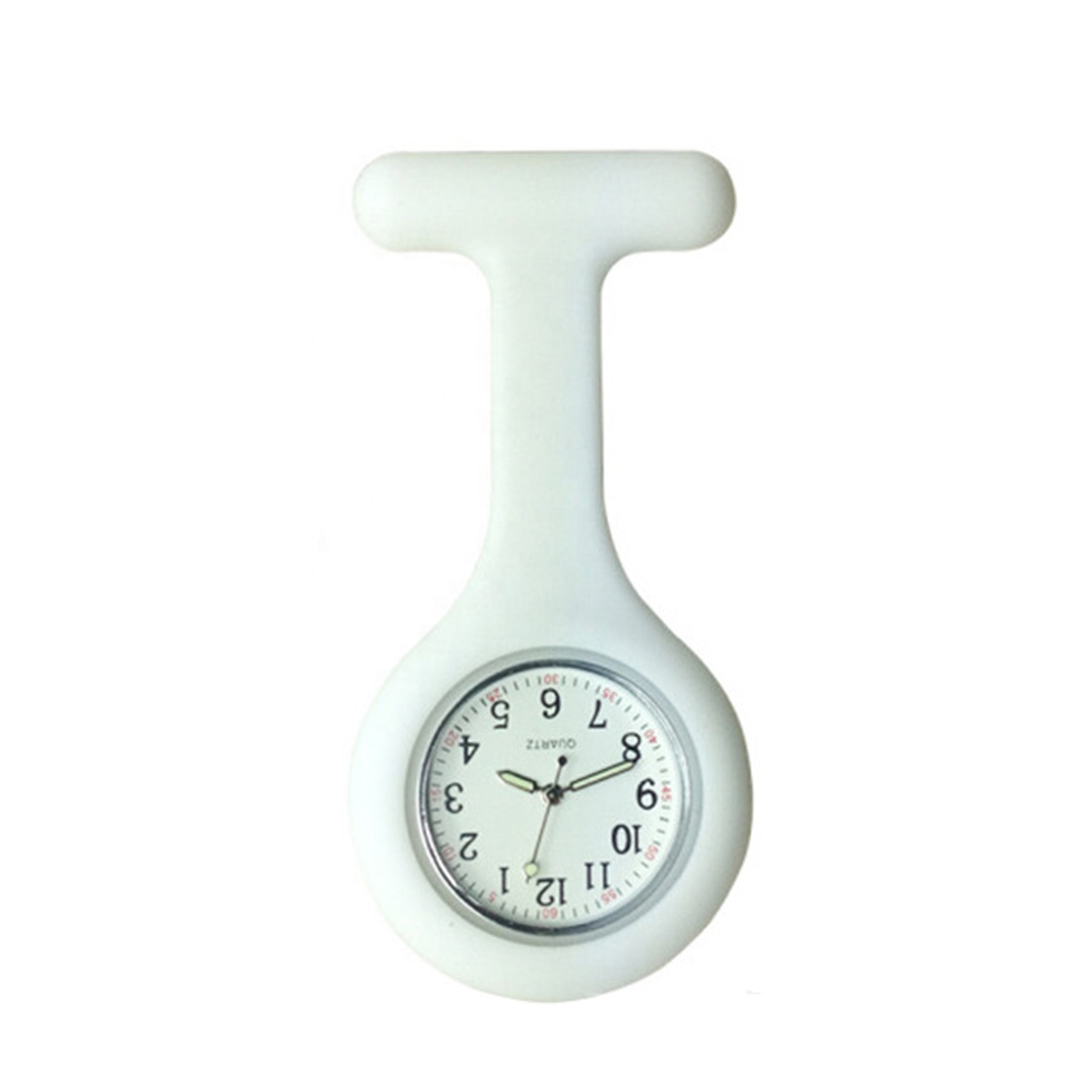 High Qiality colorful desigh silicone watches movement luminous hands nurse pocket watches