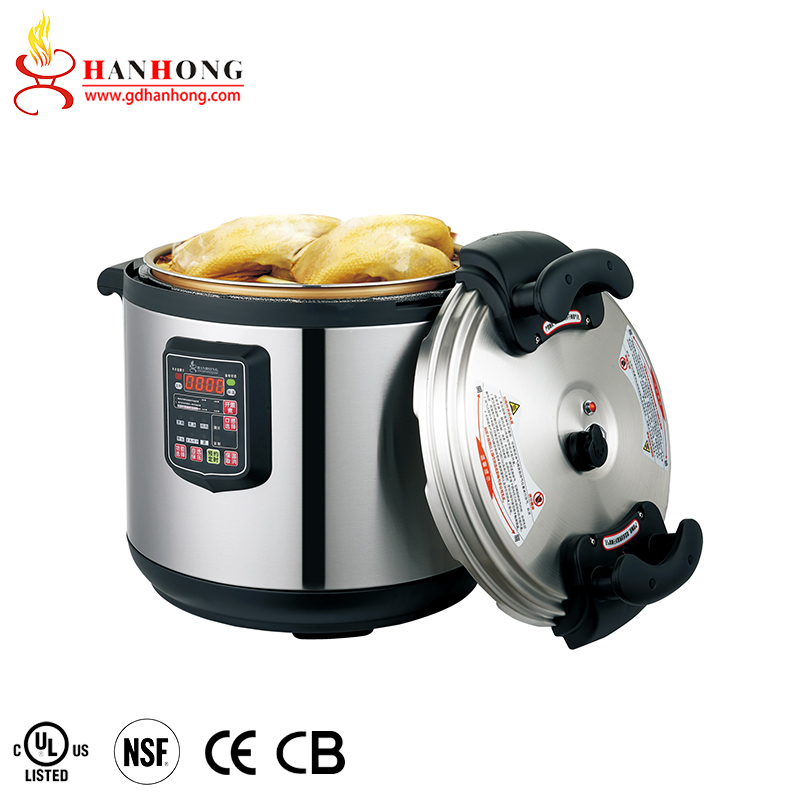 Custom size 17L 21L 25L 33L 45L 55L 65 L hanhong commercial stainless steel pressure cooker with CE UL certificated