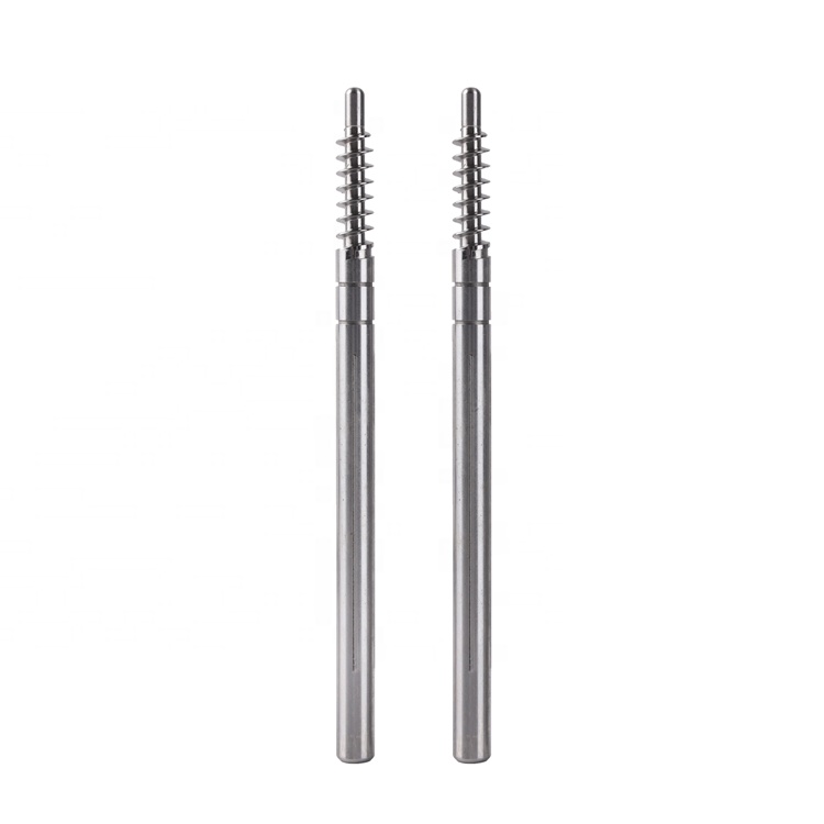 Custom cnc machining high precision good quality stainless steel front center axle with hardened treatment