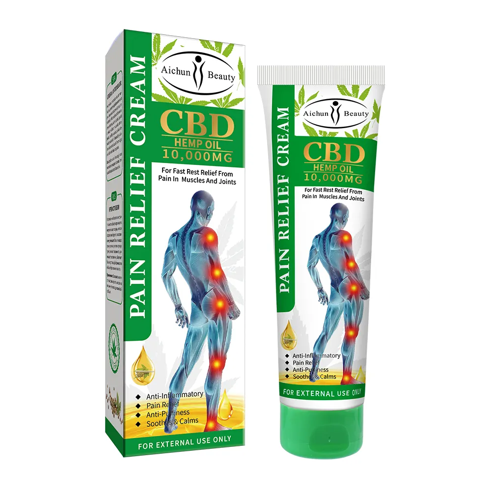 Massage Cream Pain Relief Natural Orgainc CBD Hemp Oil Pain Relief Cream