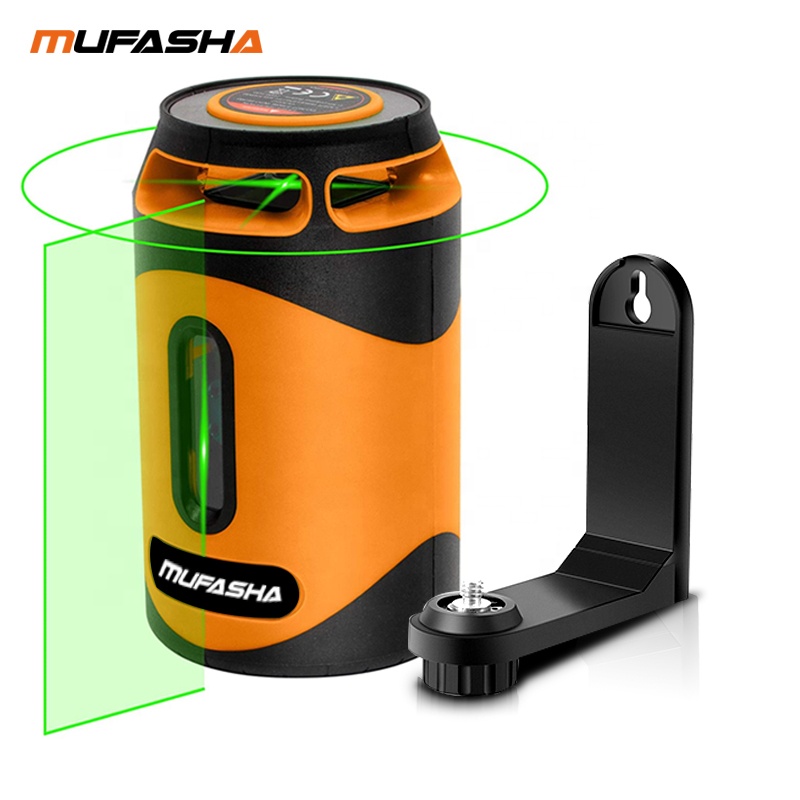 MUFASHA new pattern five line automatic self-leveling laser level with L shape magnetic bracket