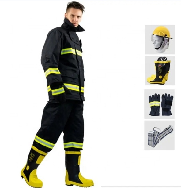 Nomex Turnout Gear Fire Fighters Uniforms and Trousers Firefighter Clothing MED Fire Suit