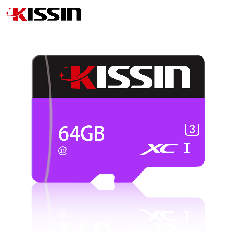 KISSIN оригинальный мобильный телефон SD карта памяти оптом TF SD карты памяти класс 10 U3 32 Гб 64 Гб 128 ГБ TF карта для MP3 GPS камеры