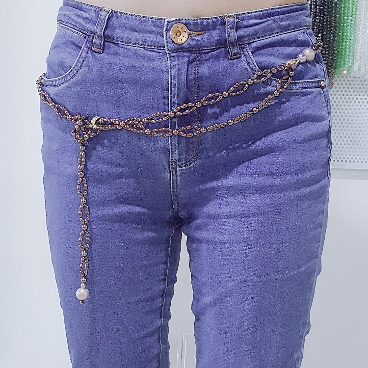 pearl bead decorative chains for clothes factory supply