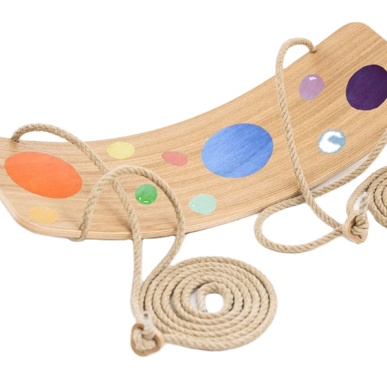 Wood Balance Board multifunctional Rocker Natural balance board Wood swing board