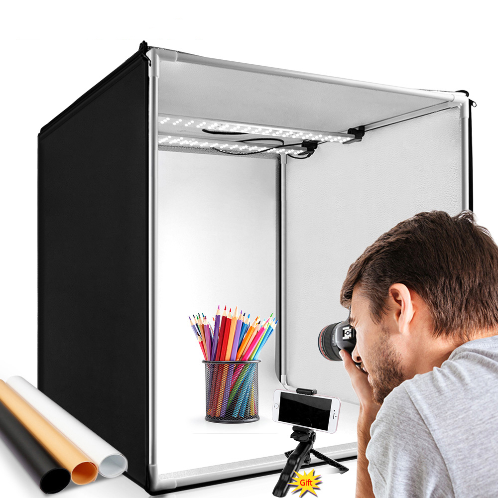 Оптовая продажа 50 см мини студийный фотобокс студийный световой бокс для фотографии