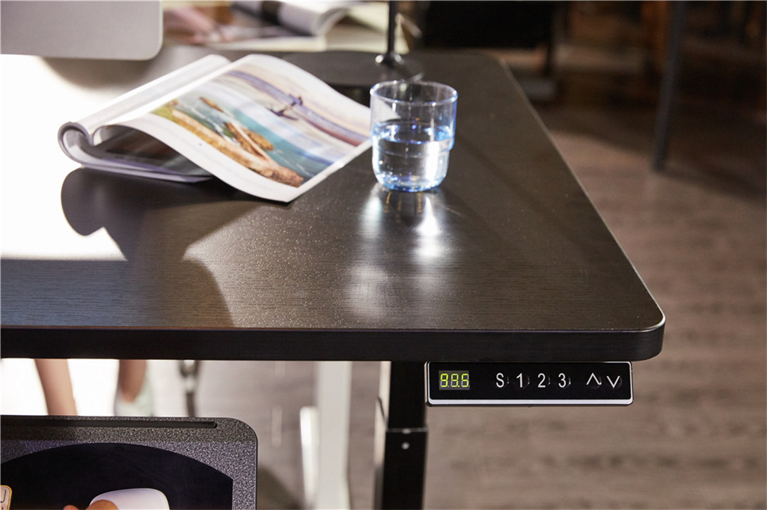 Ergonomic electric height adjustable desk dual motor with powder coating