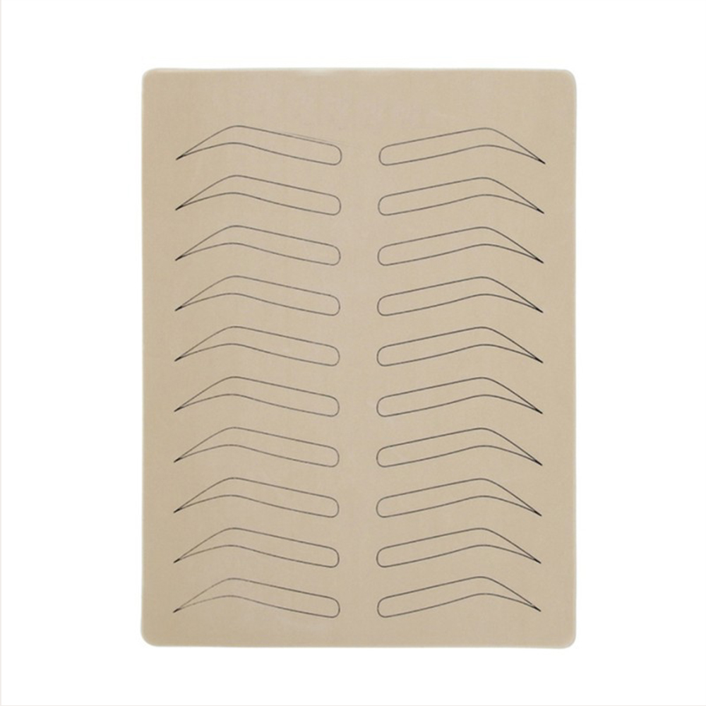 OEM Eyebrow Stencil Latex Skin Permanent Makeup Eyebrow Tattoo Double Side Artificial Practice Accessories Other Body Art