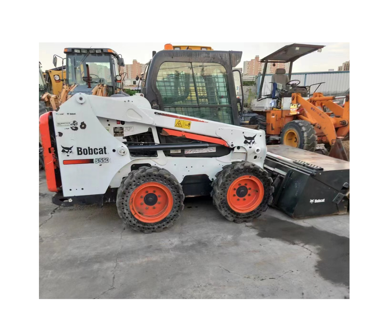 USED BOBCAT S550 MINI SKID STEER LOADER SECOND-HAND MINI WHEEL LOADER IN GOOD CONDITION