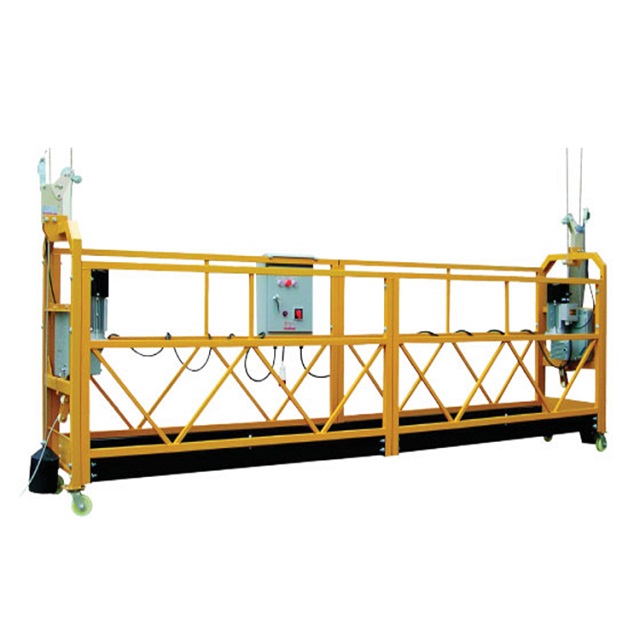 Adjustable facade cleaning construction scaffoldings suspended working platform/temporary cleaning suspended cradle