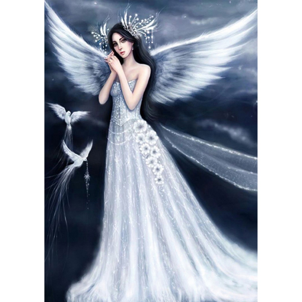 Custom 5D Mosaic DIY Square Full Drill Elf Girl Diamond Painting Cross Stitch Angel