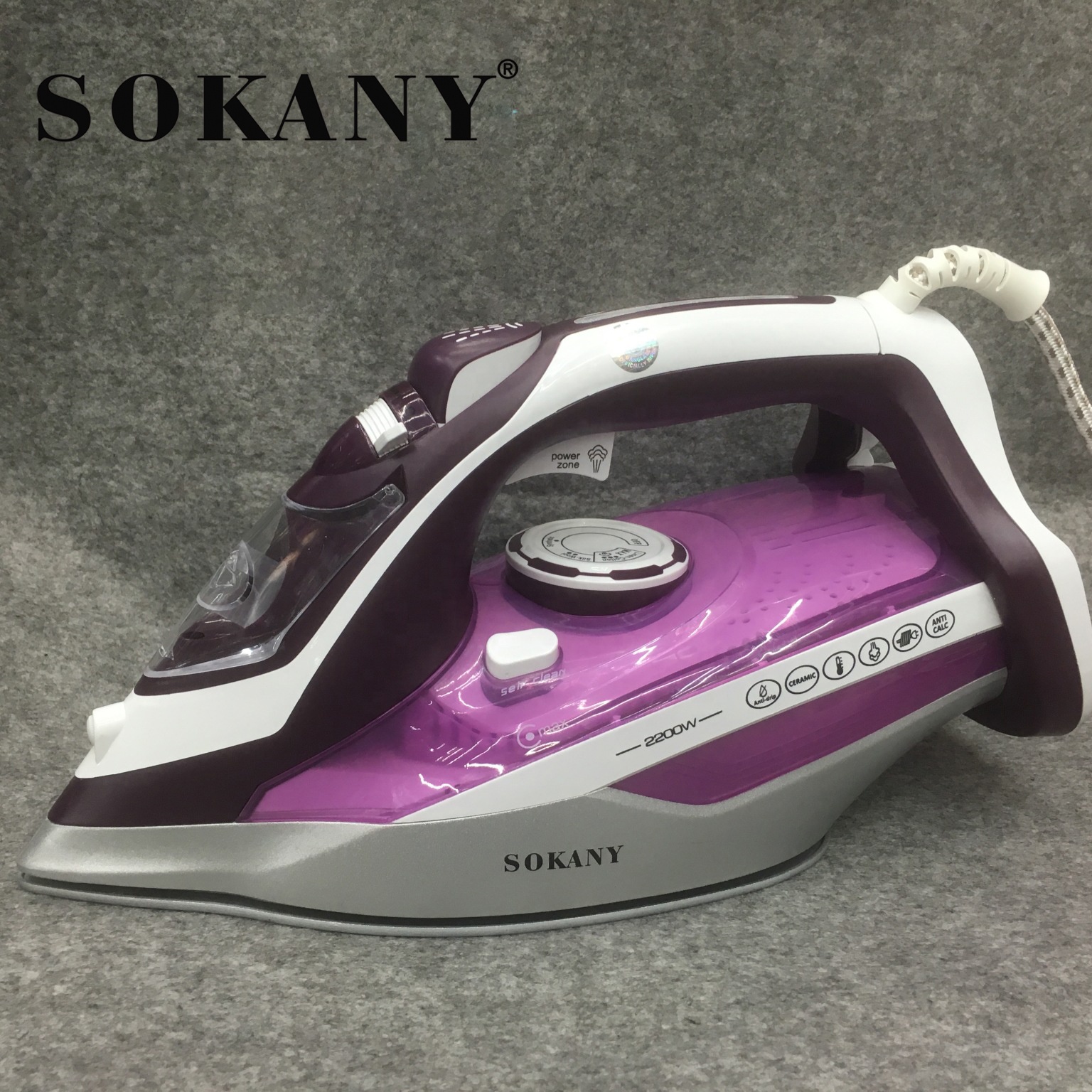 SOKANY 801 2200 Вт паровой утюг для одежды вертикальные электрические утюги самоочищающийся дорожный портативный гладильный паровой Утюг