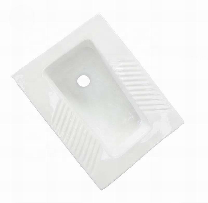 Good quality and cheap price bathroom product rectangle ceramic squatting pans