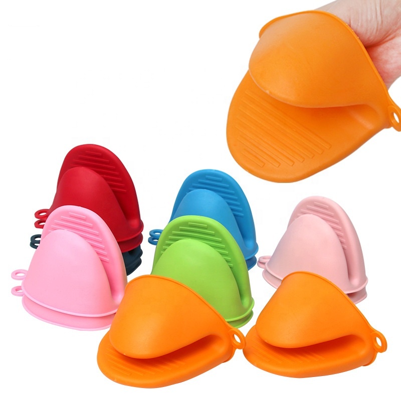 Bpa Free Silicone Pot Holder Mini Oven Gloves Heat Resistant Cooking Glove For Kitchen