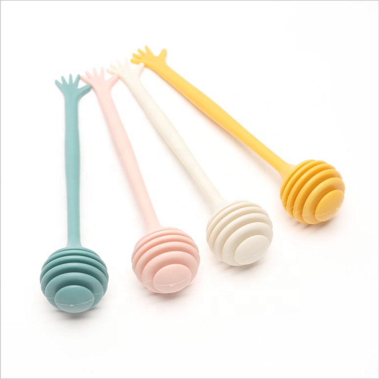 A3113Plastic honey stick stirring rod bee stick Coffee milk tea stirrer