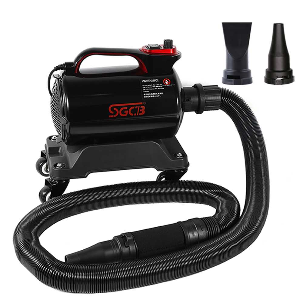 SGCB 5.0HP двойная температура. Автомобильная воздушная пушка, сушилка, воздуходувка с шлангом 16,4 фута, 2 насадки