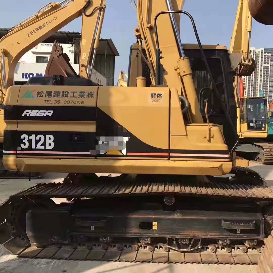 Б/у оригинальный гидравлический японский экскаватор Cat 312B высокой производительности 12 тонн для продажи в Шанхае