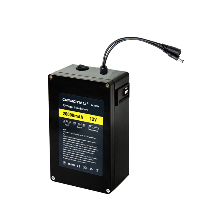12V 20ah Rechargeable battery pack 10ah Lithium Batteries 18650 26650 with BMS and Terminal Outdoor USB Tax package