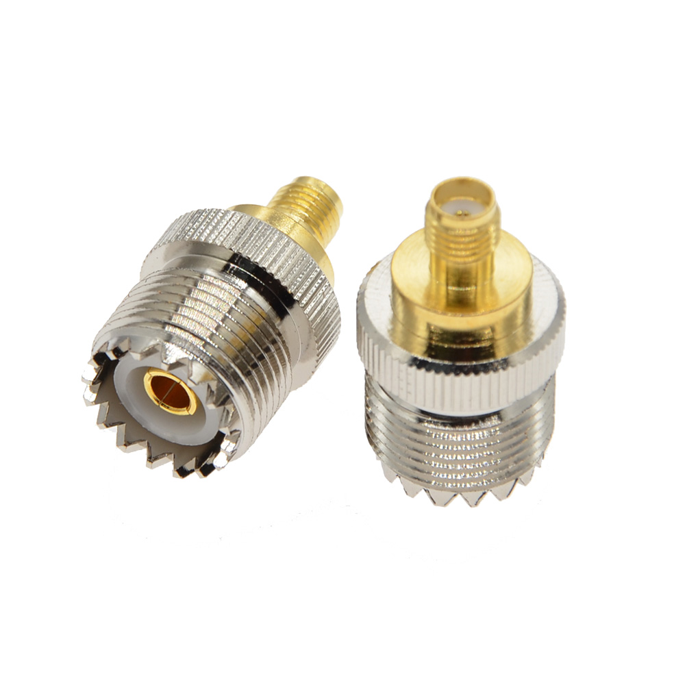 SMA-UHF RF адаптер SMA штекер гнездо до UHF PL259 SO239 штекер гнездо адаптер радиочастотный коаксиальный адаптер