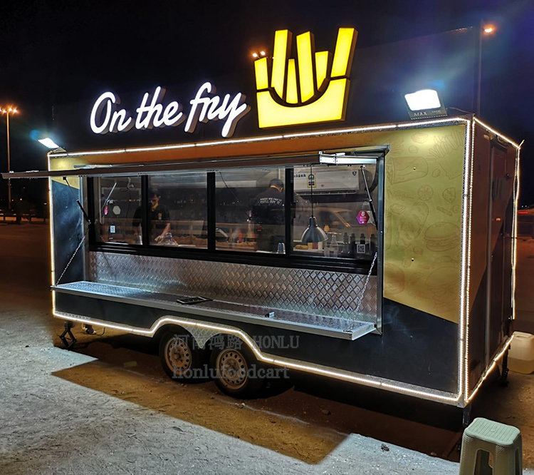 High Quality Food Cart Mobile Kitchen For United States Mobile Kitchen Kebab Food Truck For Sale in USA