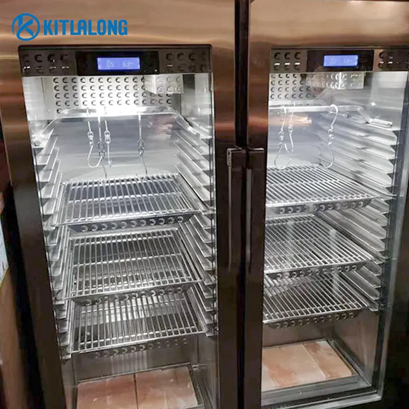 Kitlalong  Best Selling Commercial Kitchen Equipment Meat Steak Dry Aging Ager Cabinet Beef Aged Fridge Dry Aging Refrigerator