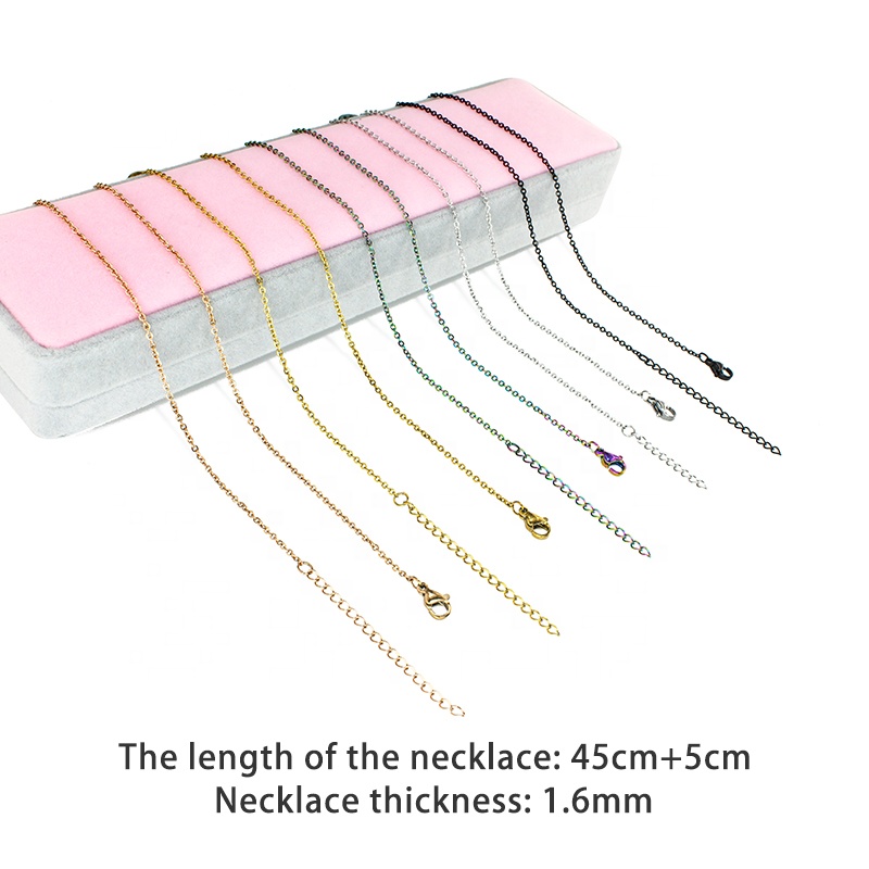 women Jewelry as gift fit glass locket diffuser locket length could customized rose gold cross Stainless Steel necklace chain