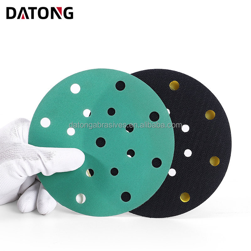 Datong factory High quality abrasives sand paper 6 inch Grit 100 Round Ceramic green Sanding Disc For Metal and Wood