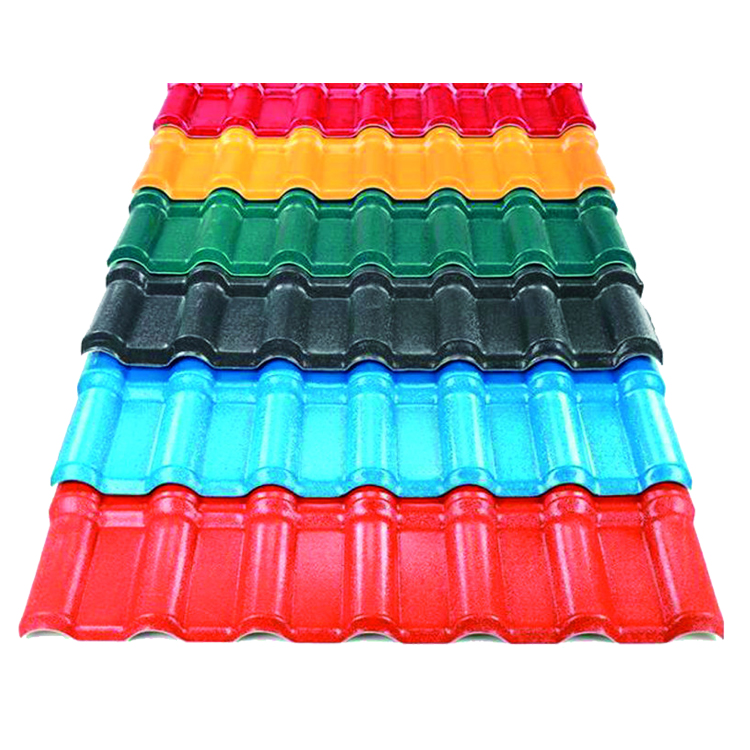 High quality China ASA Anti-corrosion Synthetic resin roof tiles 3 layer PVC Roof Tile